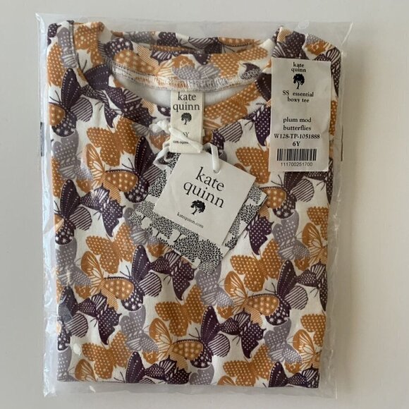 Kate Quinn Organics Kids Short Sleeve Essential Boxy Tee 6 Years - Picture 4 of 5